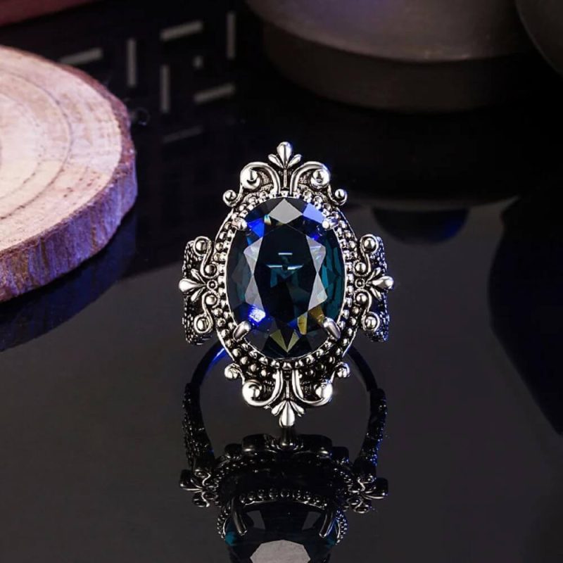 Blue Sapphire 925 Sterling Silver Ring